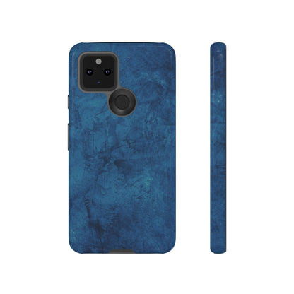 Grunge Navy Blue Android Case (Protective) Google Pixel 5 5G Glossy Phone Case