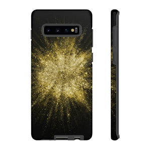 Gold Glitter Background Android Case (Protective) Samsung Galaxy S10 Plus Glossy Phone Case