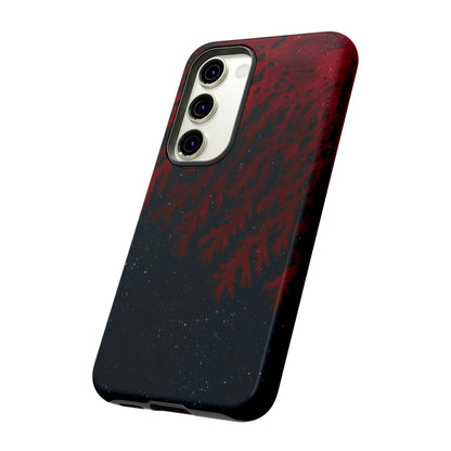 Dark Red Space Ink Art Android Case (Protective) Phone Case