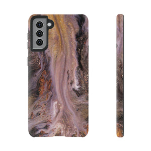 Pink Marble Ink Art Android Case (Protective) Samsung Galaxy S21 Plus Matte Phone Case