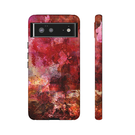 Red Grunge Android Case (Protective) Google Pixel 6 Glossy Phone Case