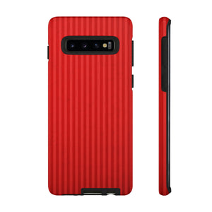 Red Stripes Android Case (Protective) Samsung Galaxy S10 Glossy Phone Case