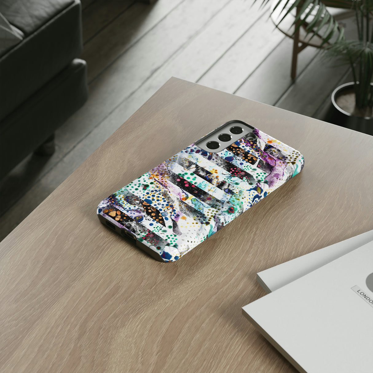 Abstract Green Purple Android Case (Protective) Phone Case