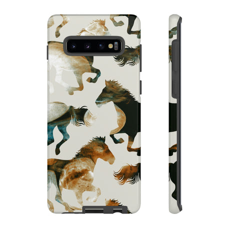 Tie Dye Horses Android Case (Protective) Samsung Galaxy S10 Plus Glossy Phone Case