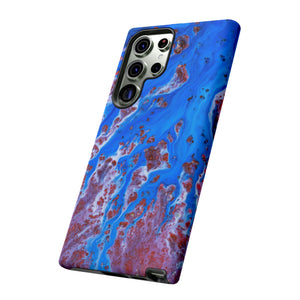 Bright Blue Ink Art Android Case (Protective) Phone Case