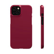 Claret Red iPhone Case (Slim) iPhone 14 Glossy Phone Case