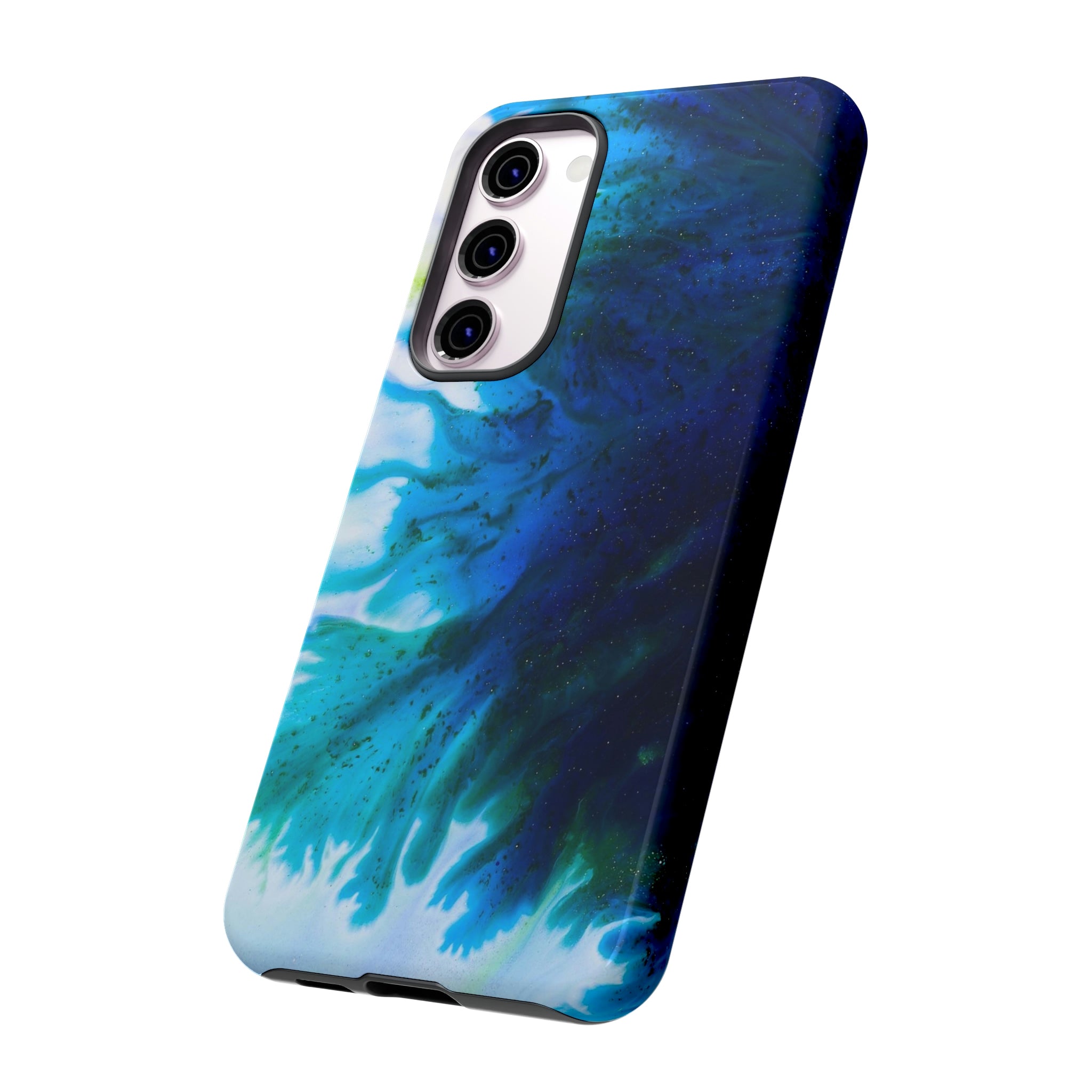 Blue Liquid Ink Art Android Case (Protective) Phone Case