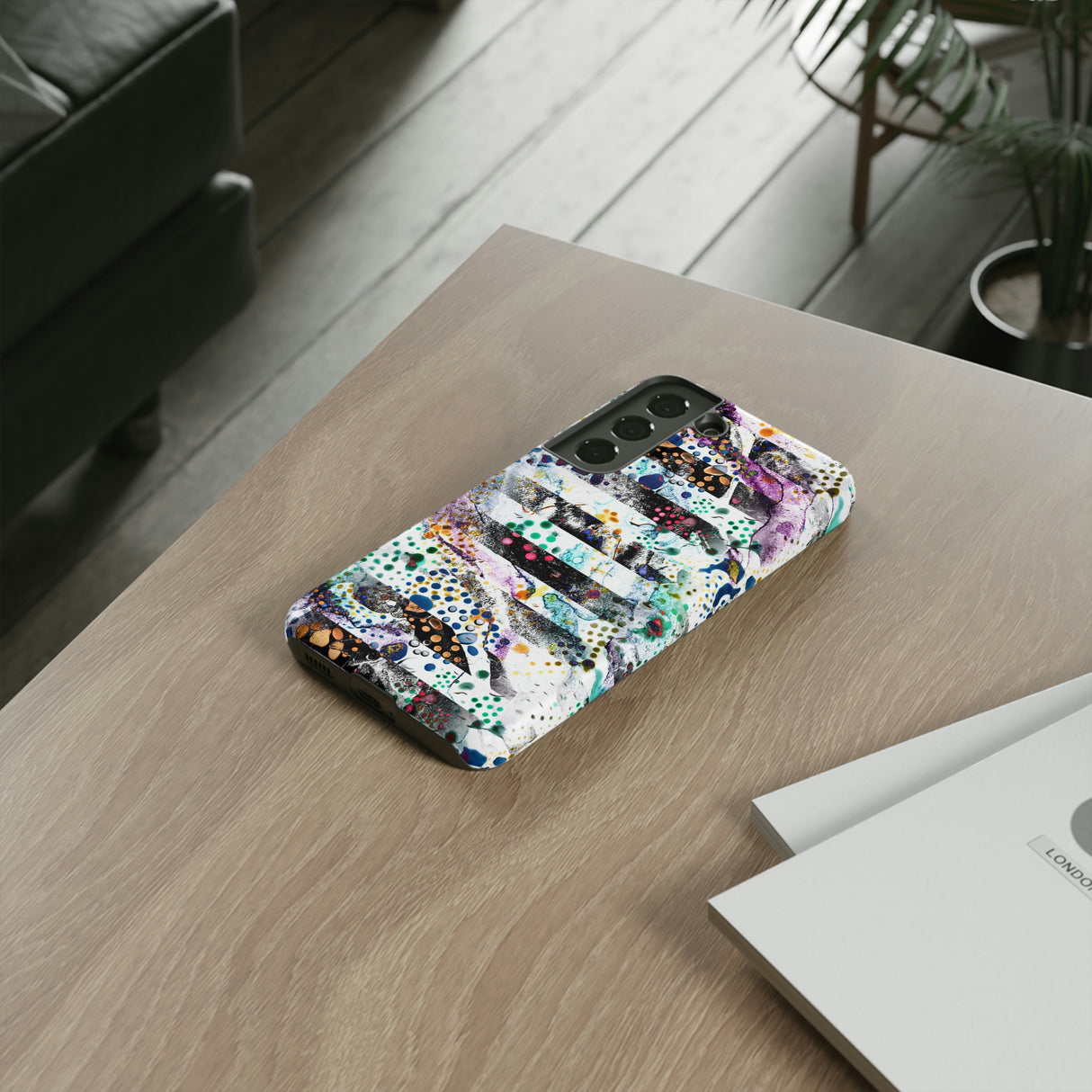 Abstract Green Purple Android Case (Protective) Phone Case