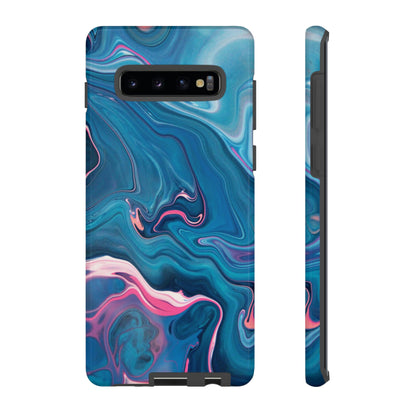 Blue Ink Android Case (Protective) Samsung Galaxy S10 Plus Glossy Phone Case