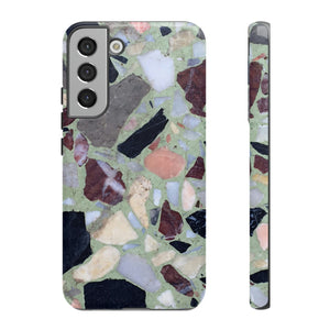 Terrazzo in Green Android Case (Protective) Samsung Galaxy S22 Plus Glossy Phone Case