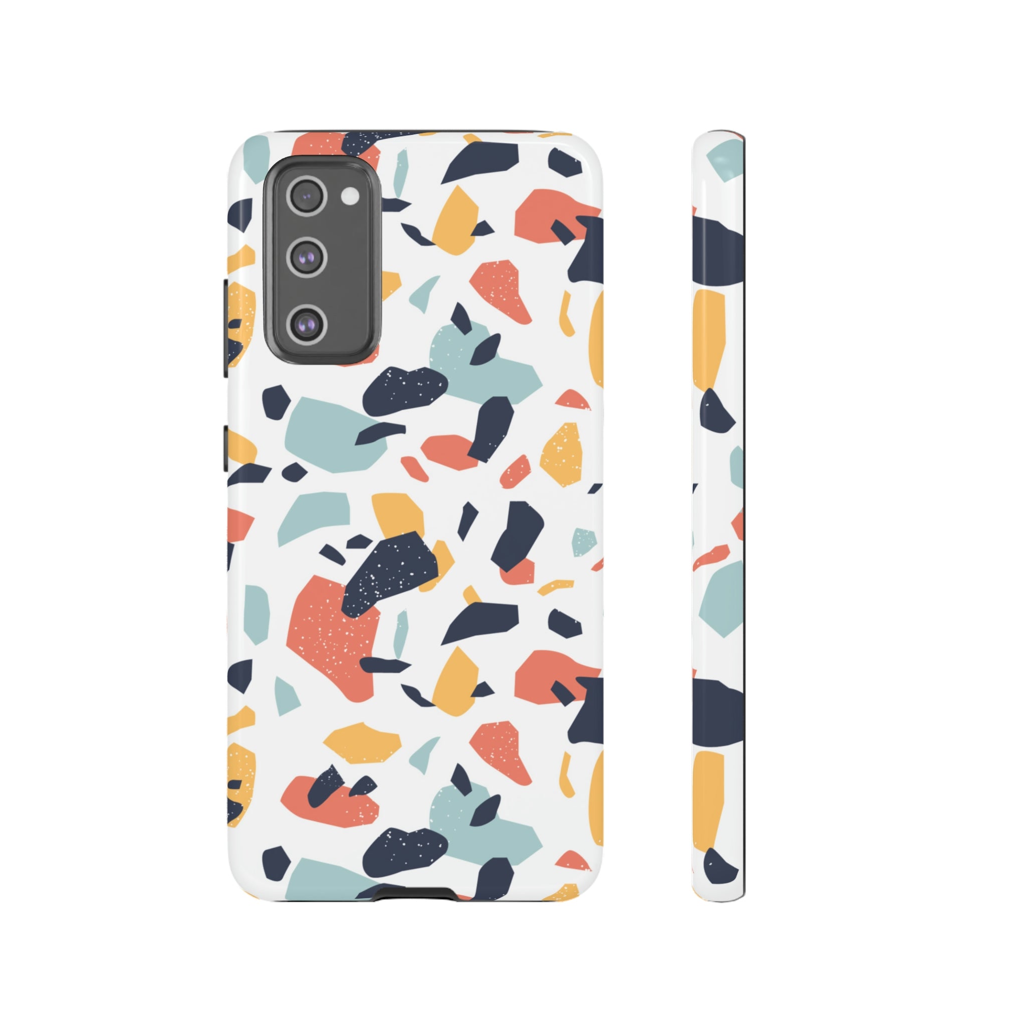 Colorful Terrazzo Android Case (Protective) Samsung Galaxy S20 FE Glossy Phone Case