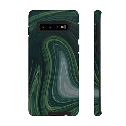 Green Marble Android Case (Protective) Samsung Galaxy S10 Glossy Phone Case