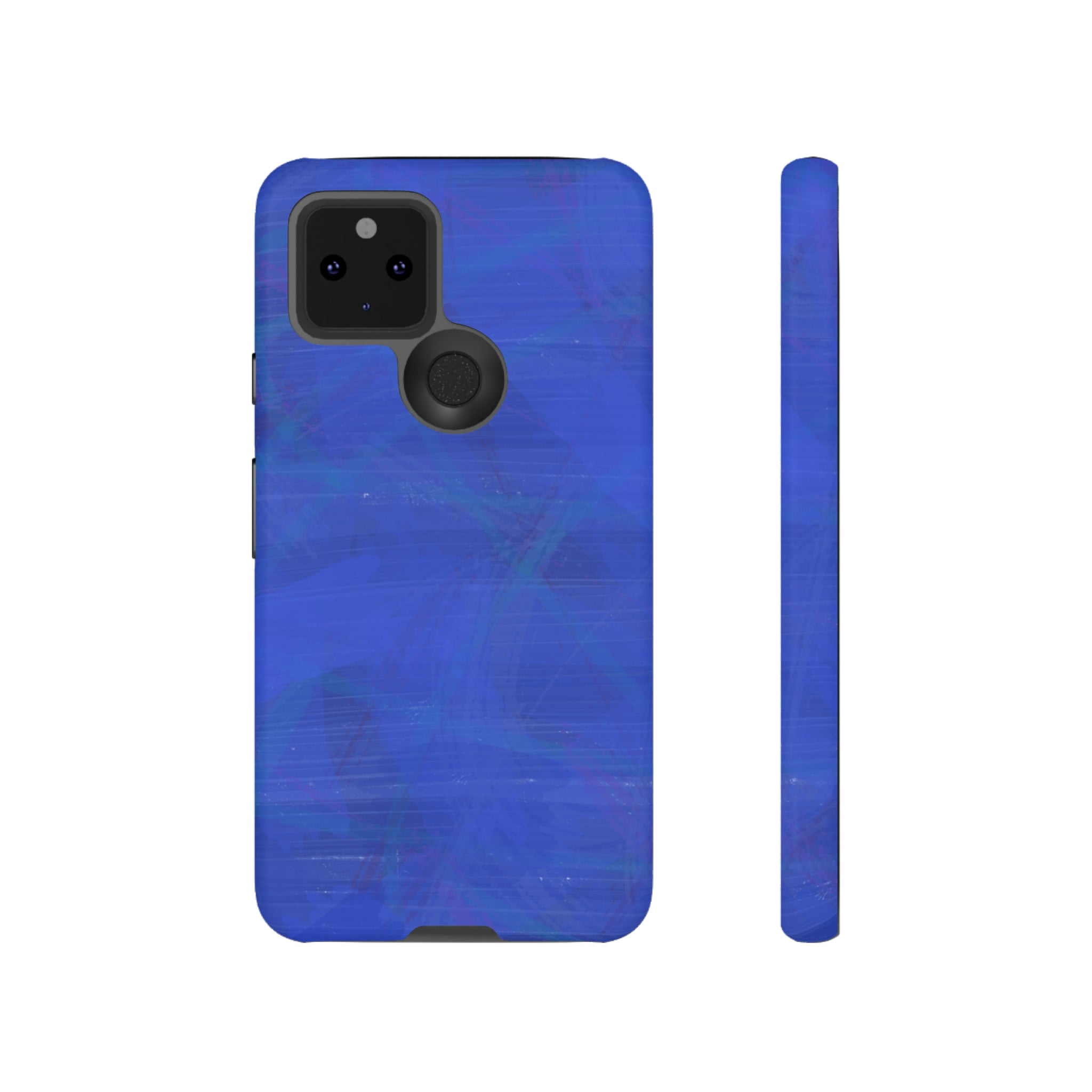 Abstract Blue Android Case (Protective) Google Pixel 5 5G Matte Phone Case