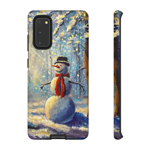 Happy Snowman Android Case (Protective) Samsung Galaxy S20 Glossy Phone Case