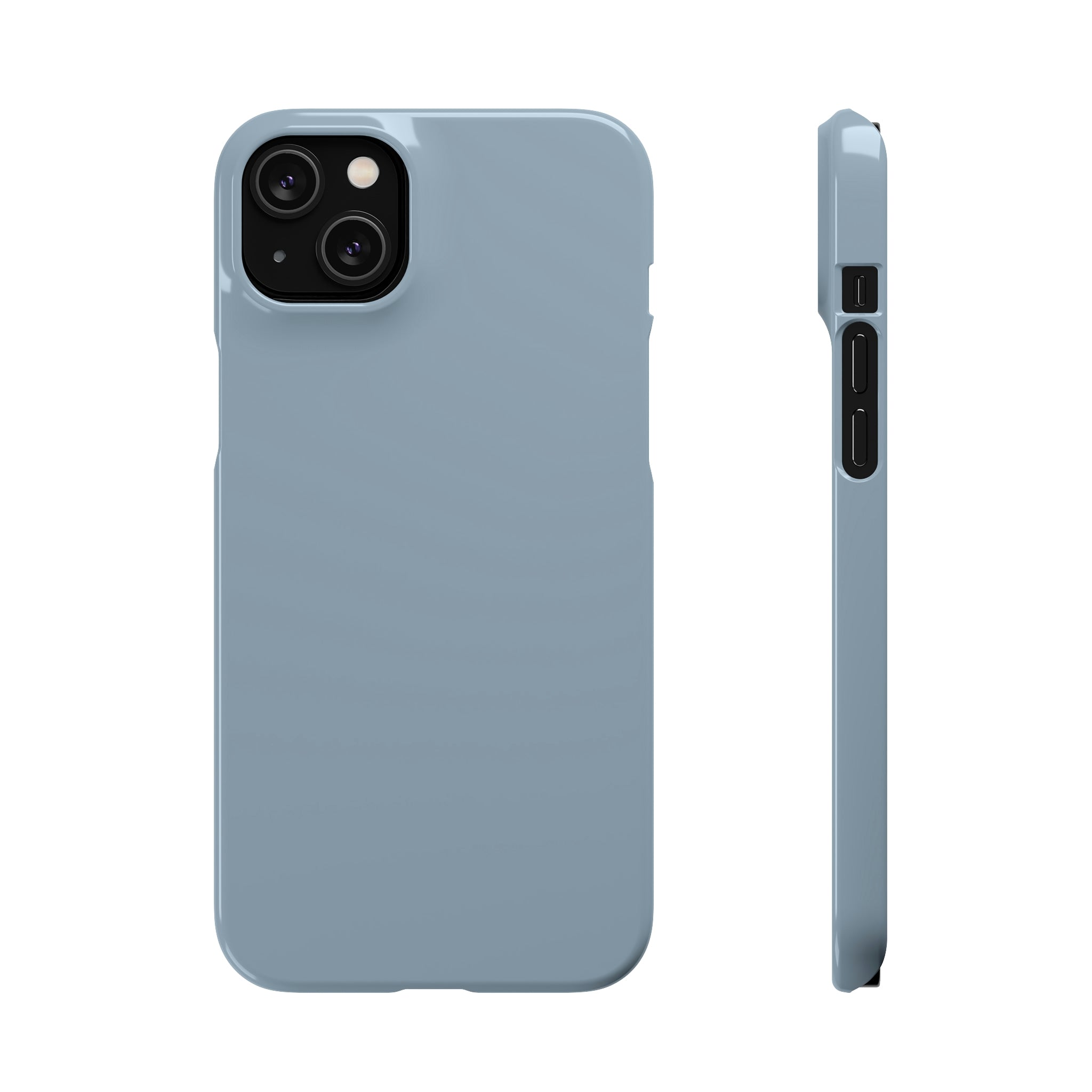 Cadet Grey iPhone Case (Slim) iPhone 14 Plus Glossy Phone Case