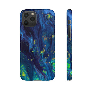 Green Opal Ink Art iPhone Case (Slim) iPhone 11 Pro Glossy Phone Case