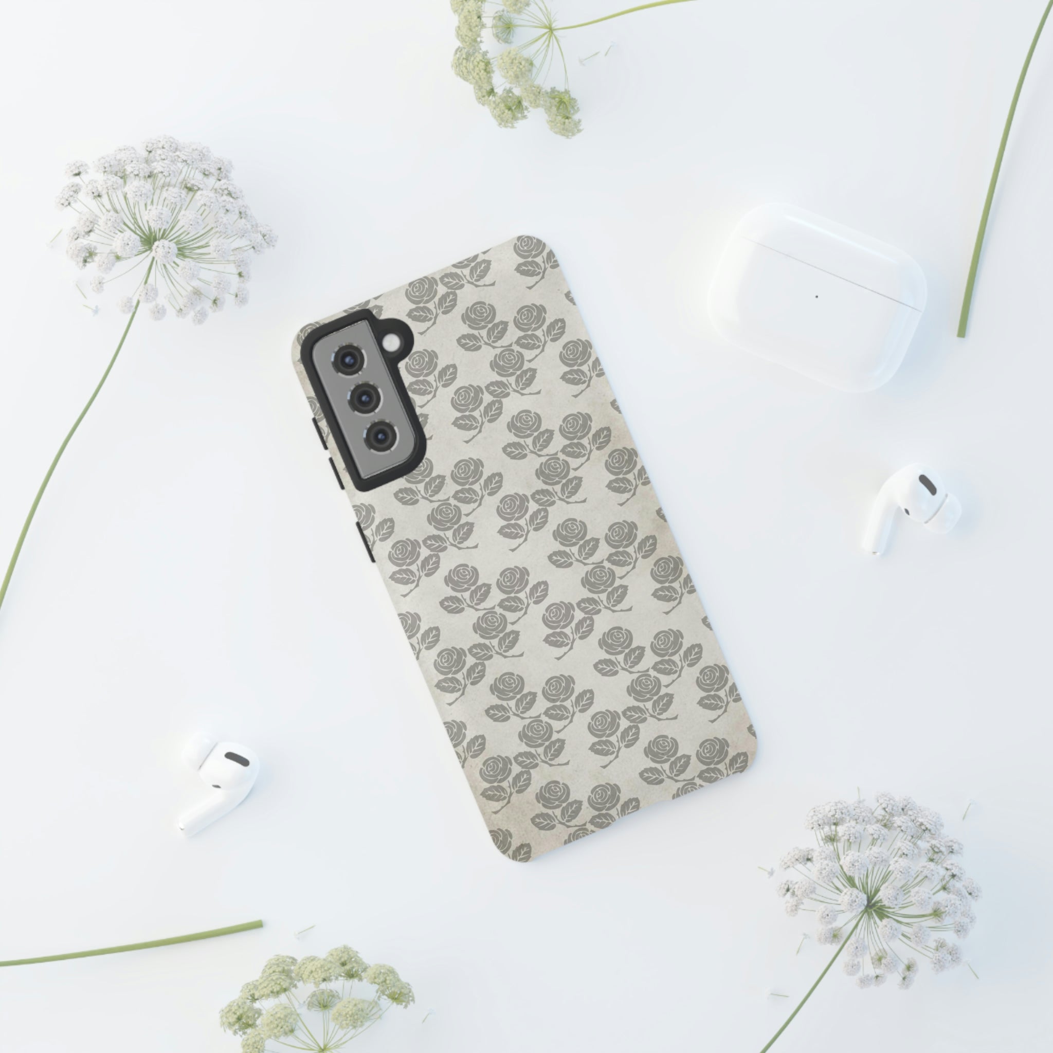 Roseniara Gothic Flower Samsung Case (Protective) Phone Case