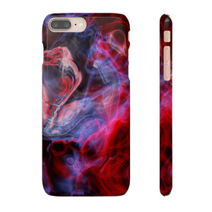 Red Marble iPhone Case (Slim) iPhone 8 Plus Glossy Phone Case