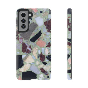 Terrazzo in Green Android Case (Protective) Samsung Galaxy S21 Matte Phone Case