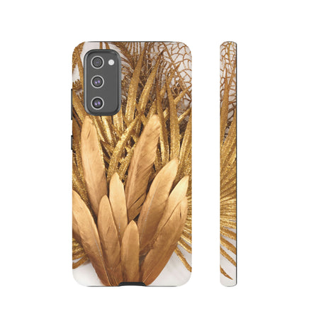 Gold Feather Android Case (Protective) Samsung Galaxy S20 FE Matte Phone Case