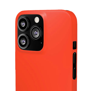 Coquelicot Orange iPhone Case (Slim) Phone Case