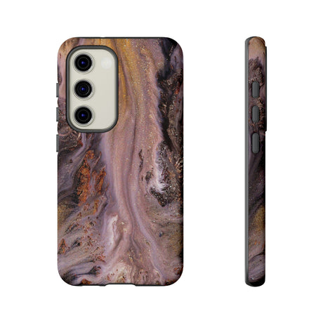 Pink Marble Ink Art Android Case (Protective) Samsung Galaxy S23 Matte Phone Case