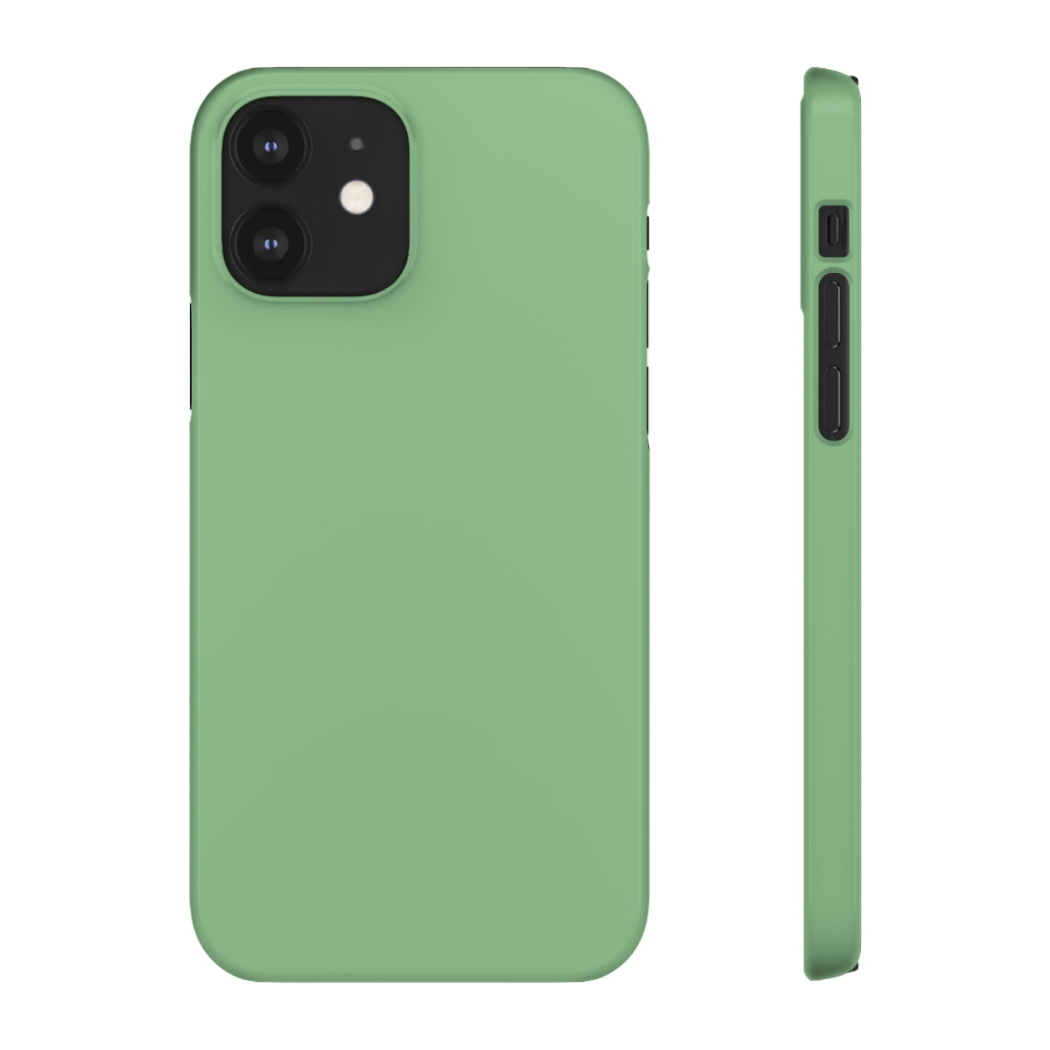 Dark Sea Green iPhone Case (Slim) iPhone 12 Glossy Phone Case