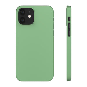 Dark Sea Green iPhone Case (Slim) iPhone 12 Glossy Phone Case