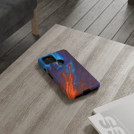 Orange Flame Ink Art Android Case (Protective) Phone Case