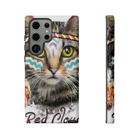 Red Cloud Cat Android Case (Protective) Samsung Galaxy S23 Ultra Matte Phone Case