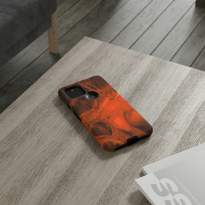 Red Flame Ink Art Android Case (Protective) Phone Case