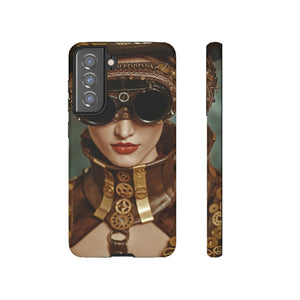 Steampunk Lady Android Case (Protective) Samsung Galaxy S21 FE Matte Phone Case