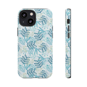 Blue leaf iPhone Case (Protective) iPhone 13 Mini Matte Phone Case