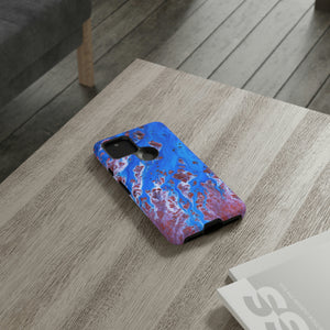 Bright Blue Ink Art Android Case (Protective) Phone Case