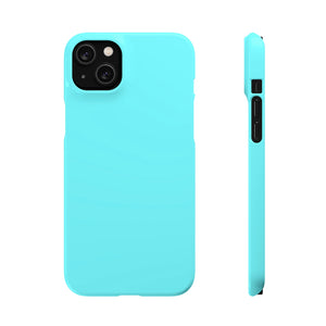 Electric Blue iPhone Case (Slim) iPhone 14 Plus Glossy Phone Case