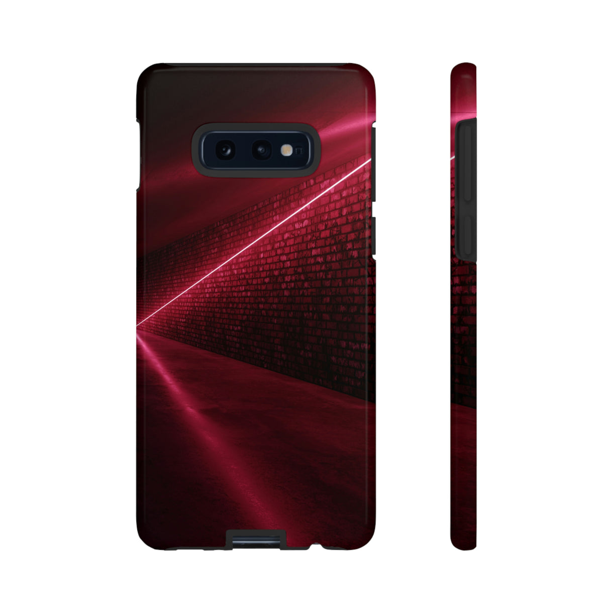 Red Sci Fi Android Case (Protective) Samsung Galaxy S10E Glossy Phone Case