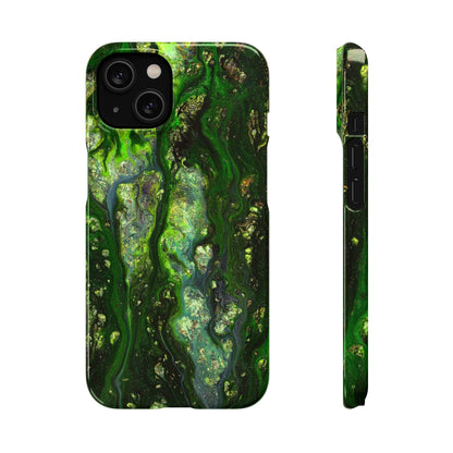 Smaragd Jewel Ink Art iPhone Case (Slim) iPhone 14 Glossy Phone Case