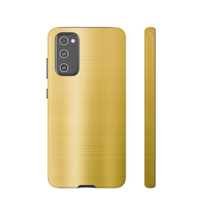 Gold Metal Android Case (Protective) Samsung Galaxy S20 FE Glossy Phone Case