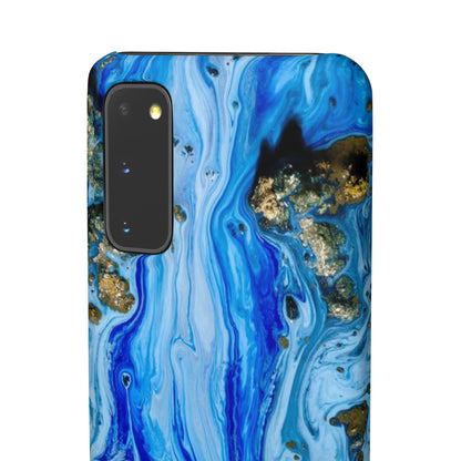 Blue Ice Ink Art Android Case (Slim) Phone Case