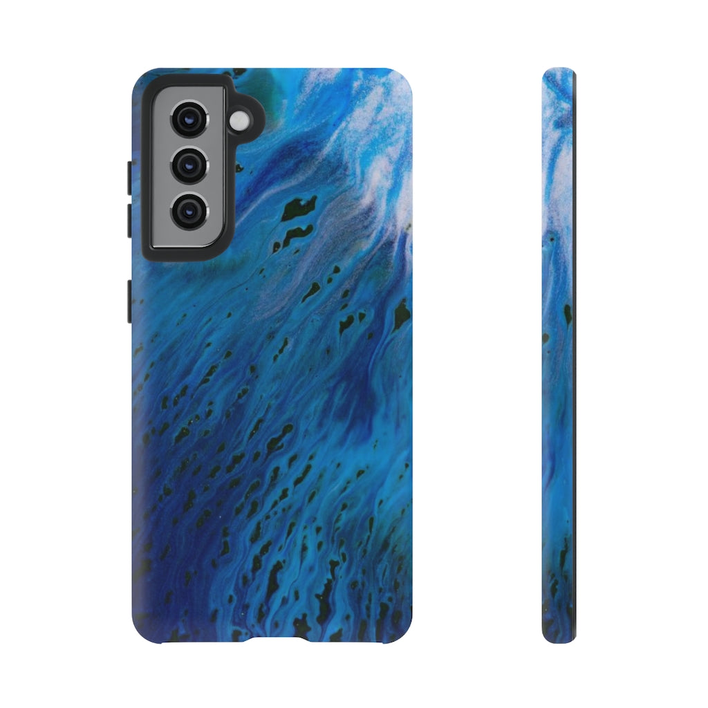 Blue River Ink Art Android Case (Protective) Samsung Galaxy S21 Matte Phone Case