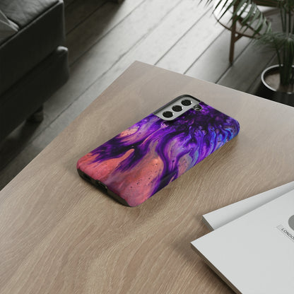 Purple Flow Ink Art Android Case (Protective) Phone Case