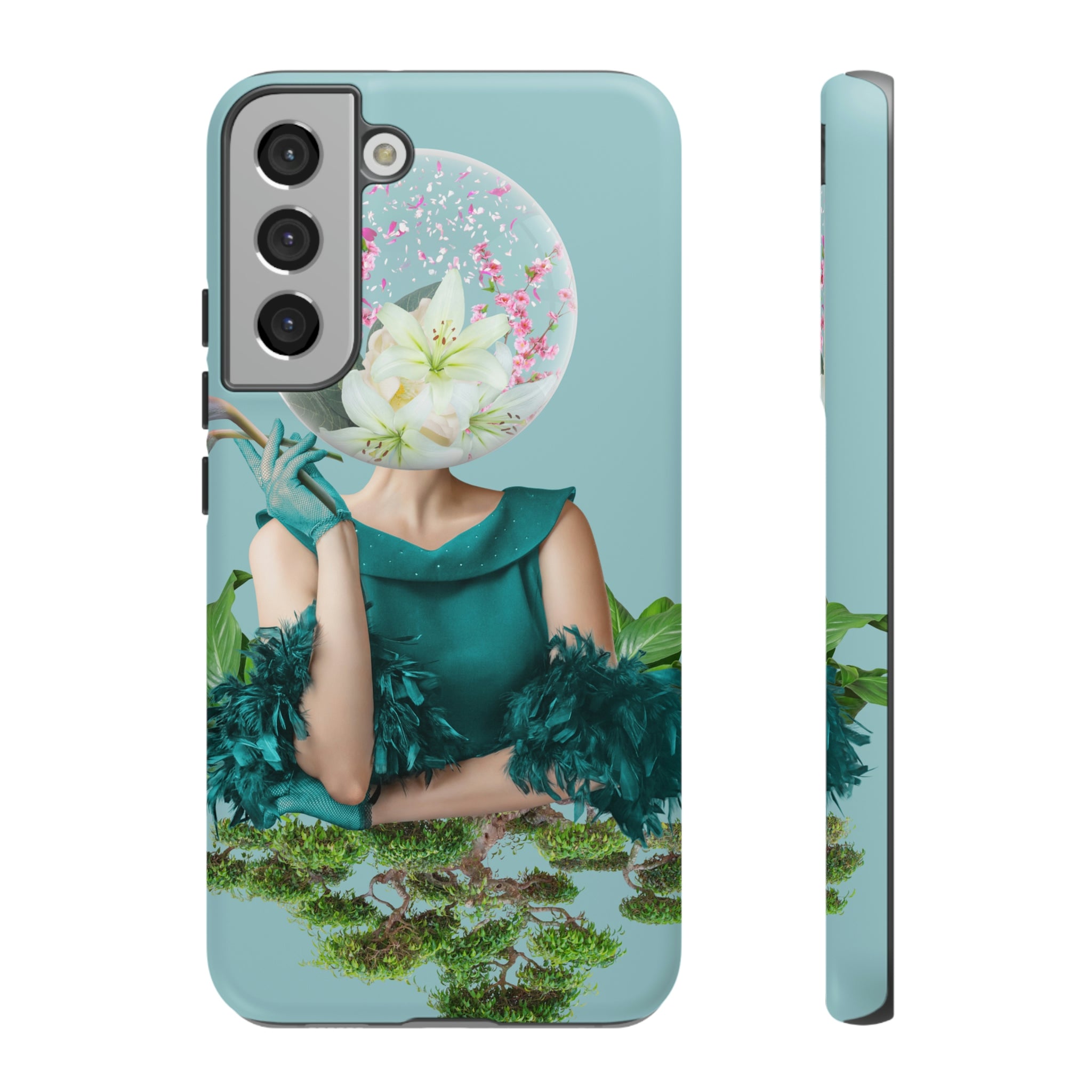 Contemporary Portrait Android Case (Protective) Samsung Galaxy S22 Plus Matte Phone Case