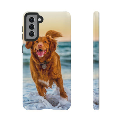 Happy Beach Dog Android Case (Protective) Samsung Galaxy S21 Plus Matte Phone Case