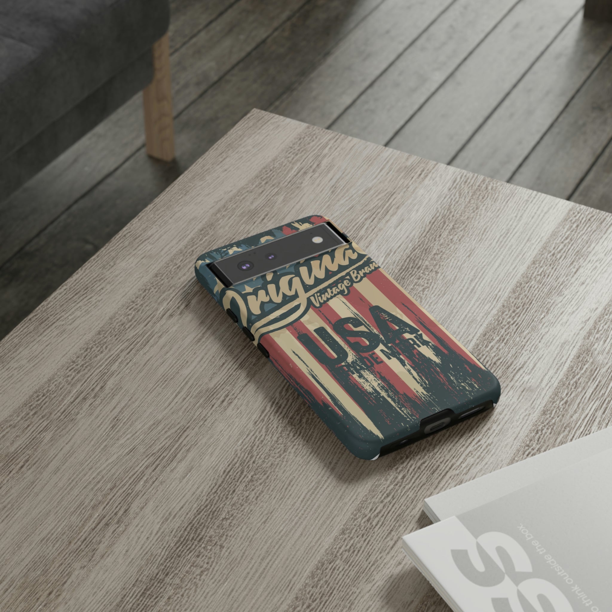 American Vintage Flag Android Case (Protective) Phone Case