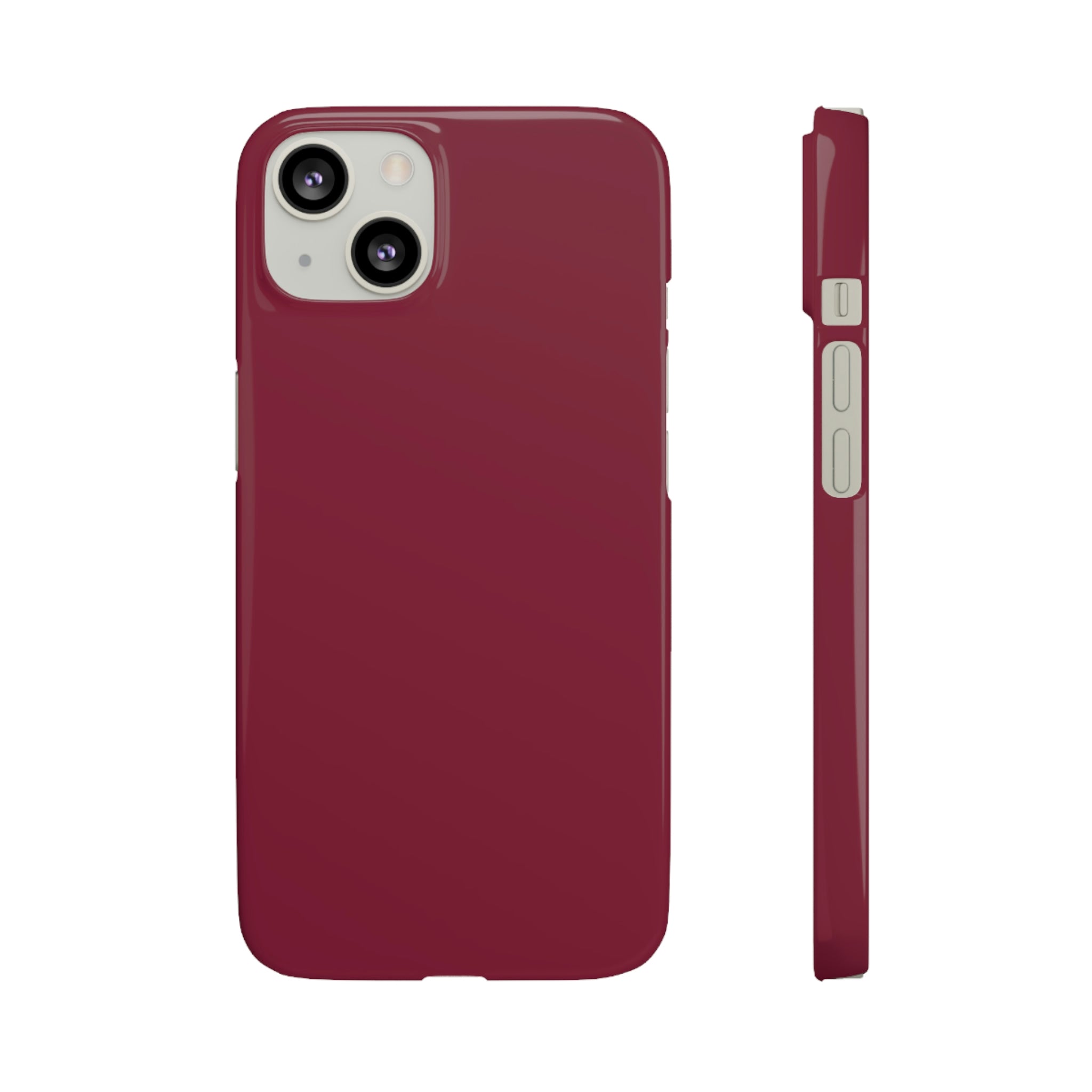 Claret Red iPhone Case (Slim) iPhone 13 Glossy Phone Case