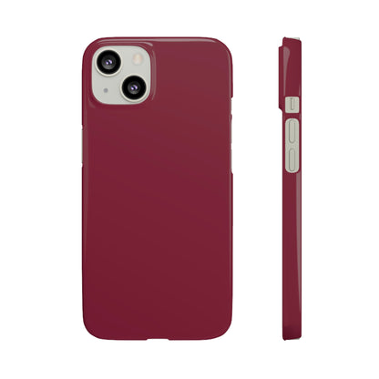 Claret Red iPhone Case (Slim) iPhone 13 Glossy Phone Case