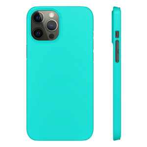 Bright Turquoise iPhone Case (Slim) iPhone 12 Pro Max Glossy Phone Case