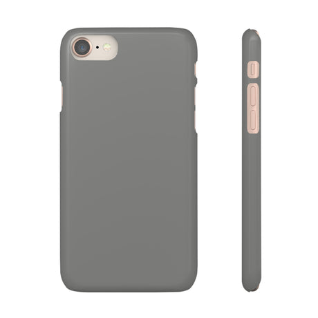 Battleship Gray iPhone Case (Slim) iPhone 8 Glossy Phone Case