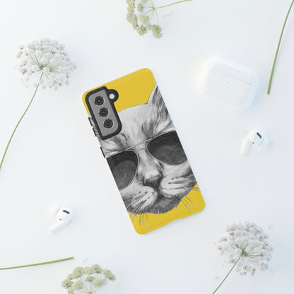 Cool Cat Portrait Android Case (Protective) Phone Case