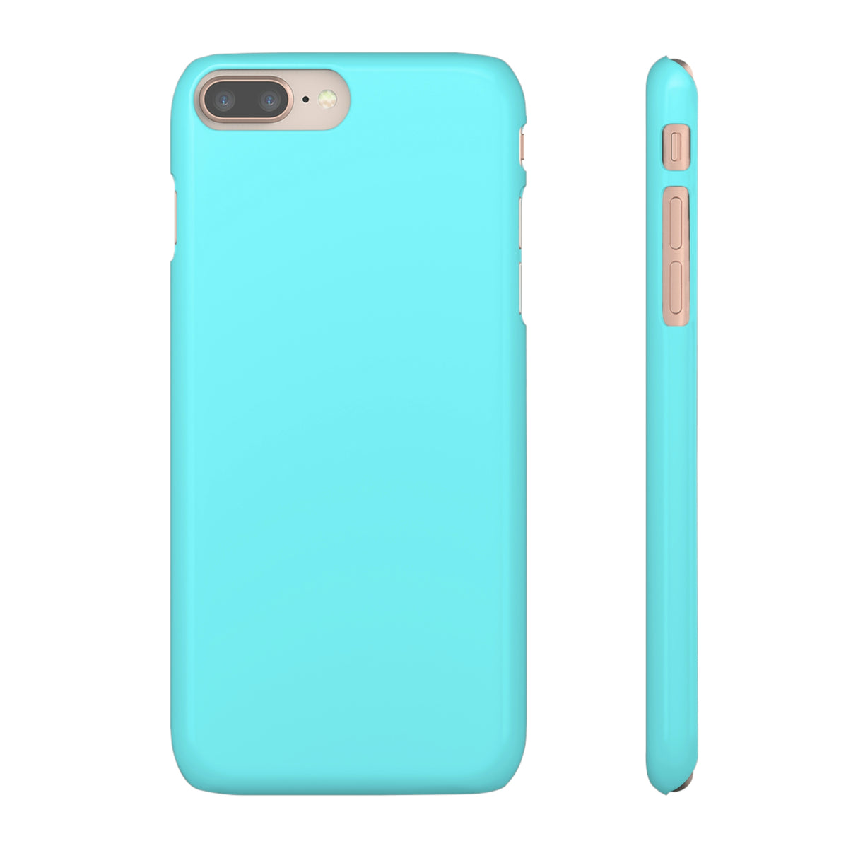 Electric Blue iPhone Case (Slim) iPhone 8 Plus Glossy Phone Case